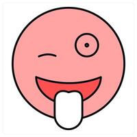 Winking Eyes and expression icon concept vector