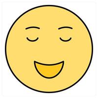 Relieved and expression icon concept vector