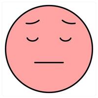 Sad and emoji icon concept vector