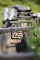 Traditional aqueduct at the Rortrask Silanger culture reserve in Lapland photo