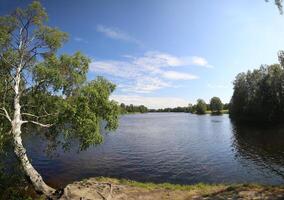View on Skelleftealven from the island Langholmen photo