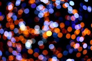 A blurry image of a colorful light pattern photo