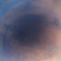Upward view to arctic sky with Polar stratospheric clouds photo