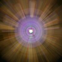 Abstract zoom blur shot symbolizing a colorful explosion photo