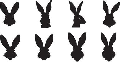Artistic Rabbit Silhouette for Creative Projects vector
