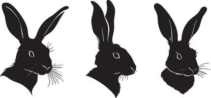 Elegant Rabbit Outline for Artistic Concepts vector