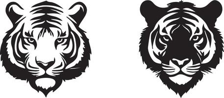 Strong and Majestic Tiger Silhouette for Luxury Branding vector