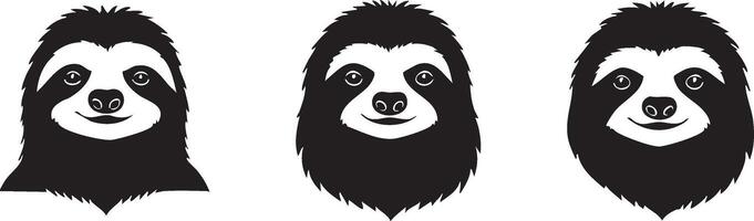 Sloth Face Sketch for Unique Design Applications vector