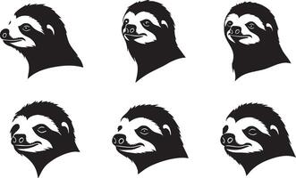 Artistic Sloth Portrait for Nature-Inspired Concepts vector
