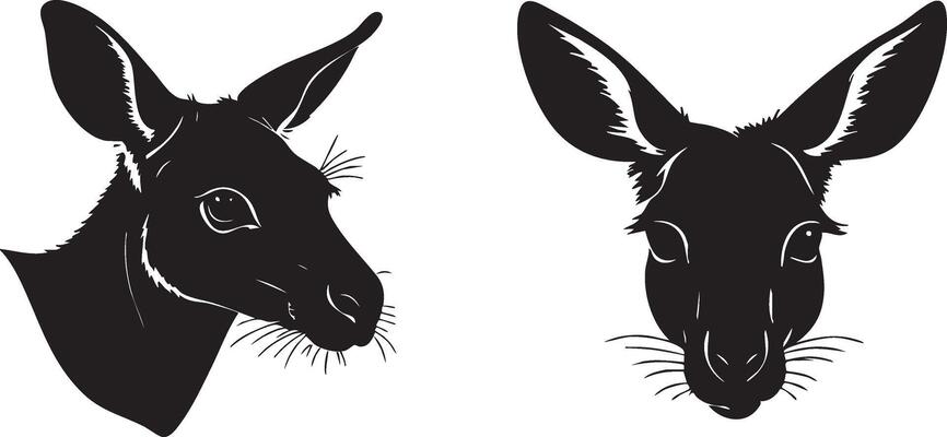 Kangaroo Sketch Silhouette for Nature-Themed Designs