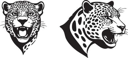 Jaguar Head for Wild Cat and Jungle Creations vector