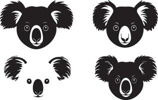 Wild Koala Motif for Unique Nature-Inspired Projects vector