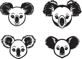 Wild Koala Design for Forest-Themed Illustrations vector