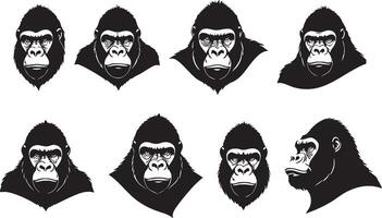 Gorilla Emblem for Nature-Inspired Designs vector