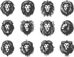 Lion Head Motif for Creative and Bold Art Projects vector