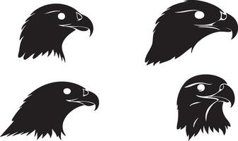 Hawk Silhouette for Bird of Prey and Hunting Artwork vector