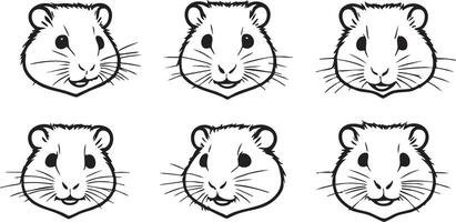 Fluffy Hamster Design for Pet-Lovers' Artwork vector