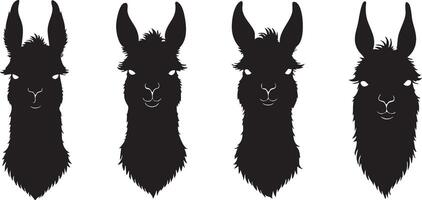 Peruvian Llama Representation for Unique Art Projects vector