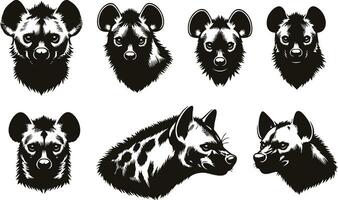 Hyena Design for Wild Animal Branding vector