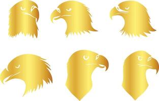 Golden Eagle Silhouette for Wilderness Themes vector