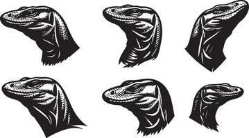 Monitor Lizard Graphic for Reptile-Focused Projects vector