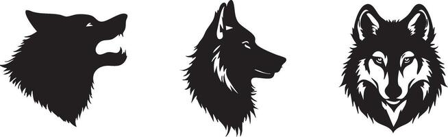 Nature-Inspired Wolf Face Design for Powerful Artworks vector