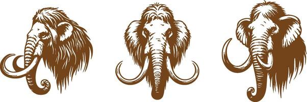 Unique Mammoth Emblem for Creative Themes vector