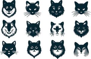 Cat Paws Silhouette for Soft and Playful Art vector