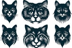 Cat Resting Silhouette for Calm and Peaceful Artwork vector