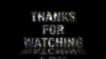 Animated template with glowing crystal text video