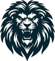 Stylized Lion Silhouette for Modern Concepts vector
