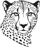 Cheetah Running Silhouette for Action-Packed Illustrations vector