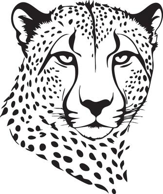 Cheetah Running Silhouette for Action-Packed Illustrations