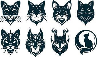 Cat in Motion Silhouette for Dynamic Art Creations vector