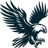 Stylized Eagle Silhouette for Modern Concepts vector
