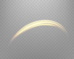 Glowing orange lines. Neon realistic energy speed. Abstract light effect vector
