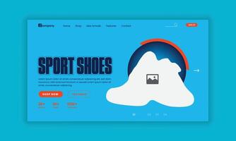 New Arrival Men's Website Landing Page User Interface, User Experience Design Template vector