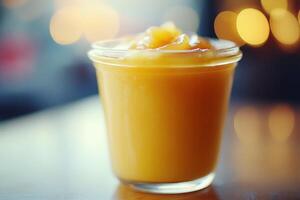 A glass of orange juice photo