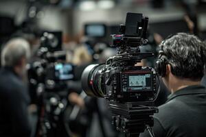 A camera is being used to record a photo