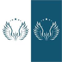 set of pegasus logo icon with line art design vector