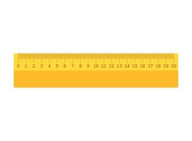 Metric measurement icon in flat style. Measure scale illustration on isolated background. Ruler scale sign business concept. vector