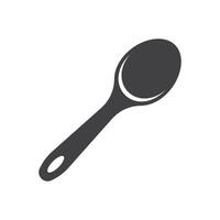 Spoon icon in flat style. Teaspoon illustration on isolated background. Tablespoon sign business concept. vector
