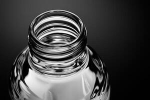 Close-up of a Glass Bottle's Opening photo