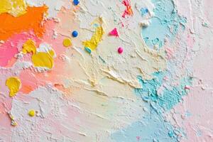 Abstract Colorful Impasto Paint Texture Art photo