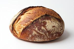 Crusty Artisan Round Loaf of Bread photo