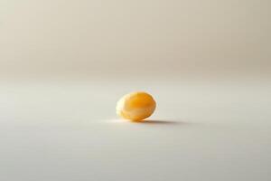 Single Chickpea Isolated On A White Background photo