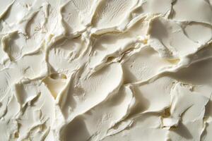 Creamy White Ice Cream Texture Close Up photo
