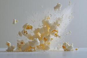 Popcorn Explosion A Culinary Kinetic Still Life photo