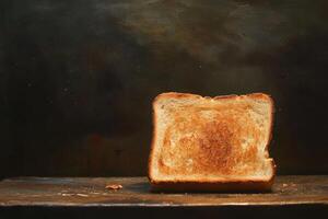 A Single Slice Of Perfectly Toasted Bread photo