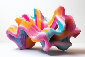 Abstract Colorful Sculptures Organic Forms photo